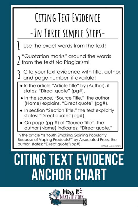 Citing Evidence From Text