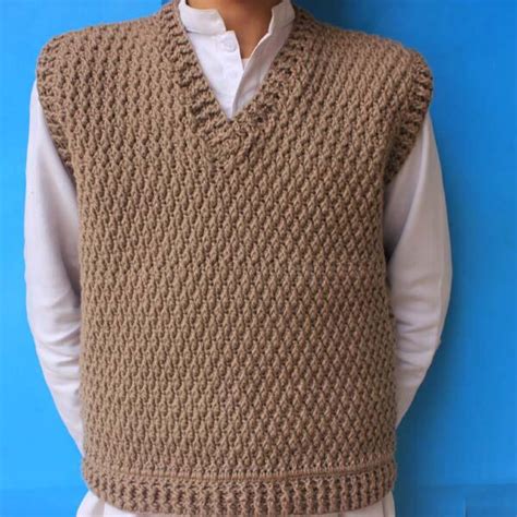 Crochet Mens Sweater Vest Pattern Beautiful Alpine Stitched