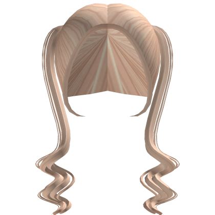 Cute Long Blonde Curly Pigtails Roblox