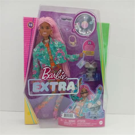 Barbie Extra Doll Floral Print Jacket Jogger Set Dj Mouse Pet Ebay