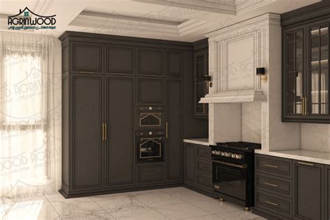کابینت شیک ترکیبی آگرین چوب