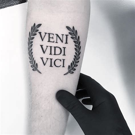 VENI VIDI VICI Tattoo By Loughie Alston Tattoogrid Net