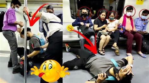 Sleeping On Strangers In The Metro Prank 😂 Epic Reaction Fitness