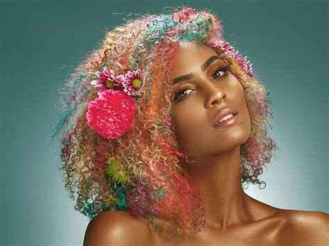 Rainbow Hair Curls