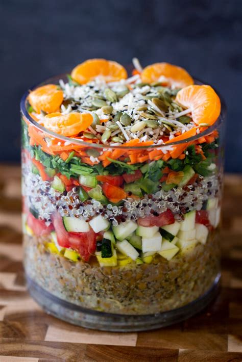 Easy Lentil Quinoa Salad With Herbed Vinaigrette