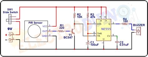 Simple Pir Sensor Circuit Diagram Circuit Diagram