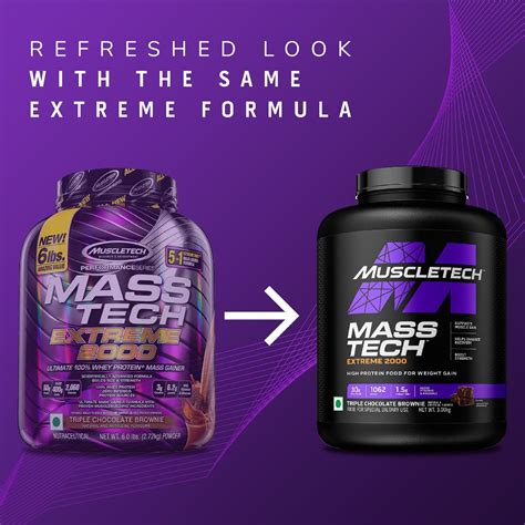 Muscletech Mass Tech Extreme 2000 Triple Chocolate Brownie Flavour