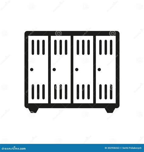 Gym Locker Icon Vector Illustration EPS 10 Stock Vector