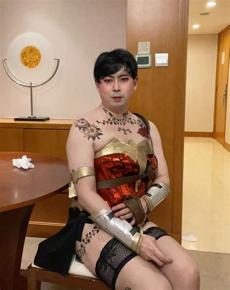 Asian Sissy Slut In Wonder Woman Custome With Tattoo Nude Pics Xhamster
