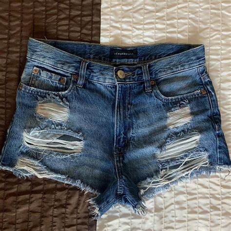 Aeropostale Vintage High Rise Shorts Depop