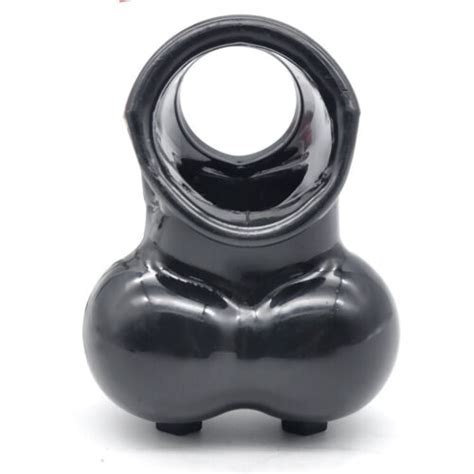 Male Scrotum Testicle Squeeze Rings Cage Stretcher Cbt Enhancer Delay