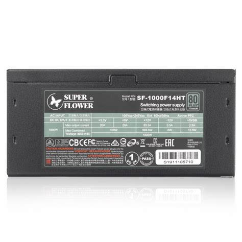 Fonte Super Flower LEADEX Titanium 1000W, 80 Plus Titanium, PFC Ativo ...