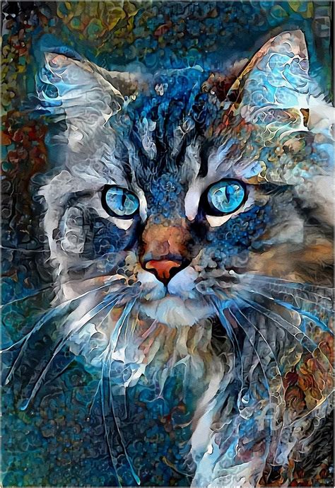 EOBROMD Katze Diamond Painting Bilder Set 5D Diamant Malerei Bilder