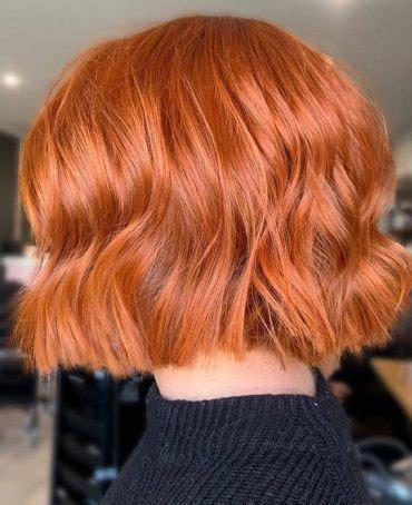 Copper Hair Color Ideas That Re Perfect For Fall Bright Copper Bob