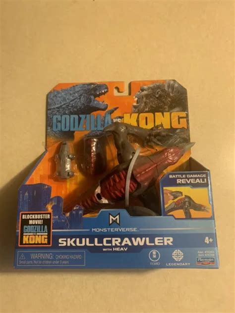 Godzilla Vs Kong Monsterverse Skullcrawler With Heav Figure Playmates