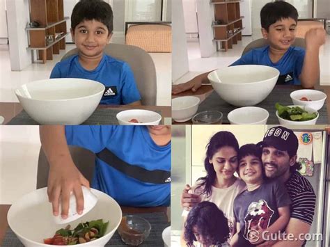 Allu Ayaan turns Chef; makes a simple salad