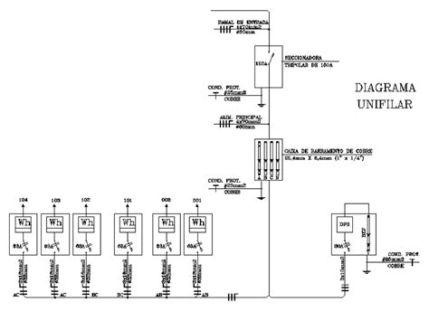 Diagrama Unifilar En AutoCAD Descargar CAD 50 8 KB Bibliocad