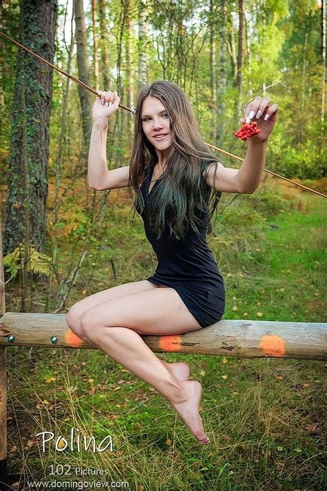 DomingoView 2024 09 29 Polina Pretty Brunette Polina Nude Outdoor