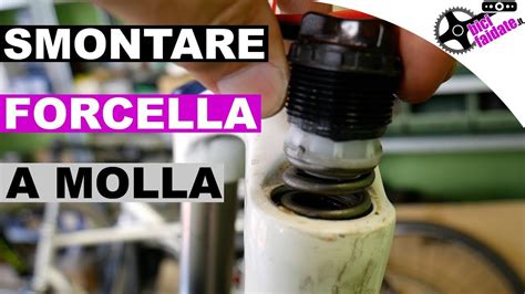 COME FARE LA MANUTENZIONE ALLA FORCELLA A MOLLA DELLA MTB YouTube