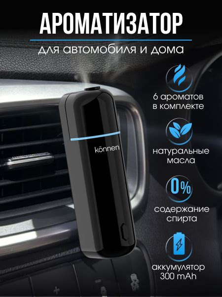 Ароматизатор для автомобиля и дома konnen Black / 6 лучших запахов в ...