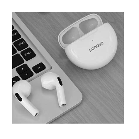 Ripley Audifonos Bluetooth Tws In Ear Recargable Blanco Ht Lenovo