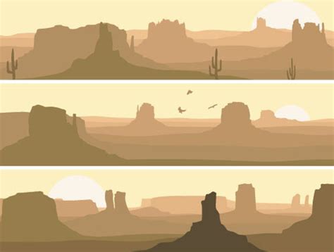 Desert Silhouette Vector at Vectorified.com | Collection of Desert ...