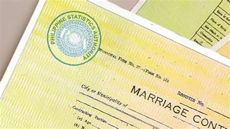 Psa Marriage Certificate Requirements In Requesting Document Philnews