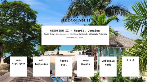 Hedonism Ii Negril Jamaica By Tatiana Answer On Prezi