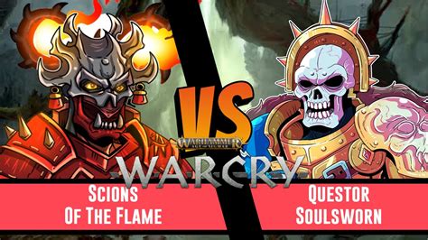 Age Of Sigmar Warcry Battle Report Scions Of The Flame Vs Questor