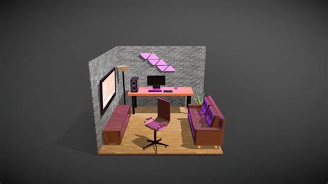 Habitaci N Gamer D Model By Cristianzamorano Kikigraphics