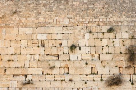 Wailing Wall Western Wall In Jerusalem Texture Background