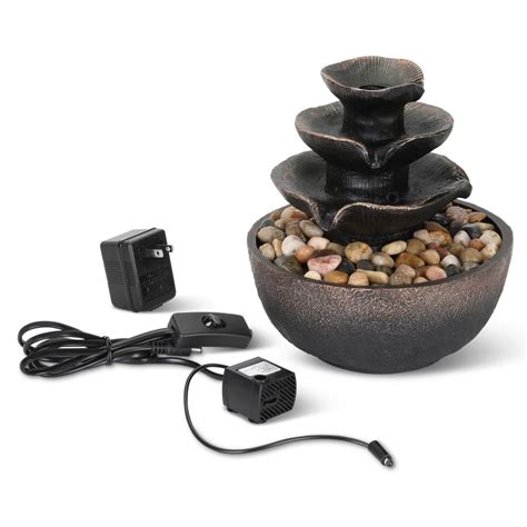 The Illuminated Zen Fountain Hammacher Schlemmer