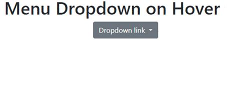 How To Make Menu Dropdown On Hover Using Bootstrap Geeksforgeeks