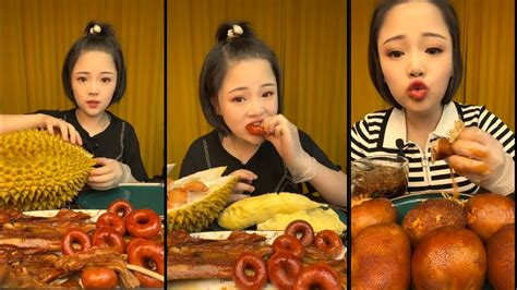 Cute Girl Eating Food So Yummy Mukbang Asmr Ep128 可爱的女孩吃食物如此美味