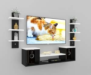 Macwud Nicco Engineered Wood Wall Mount Tv Entertainment Unit