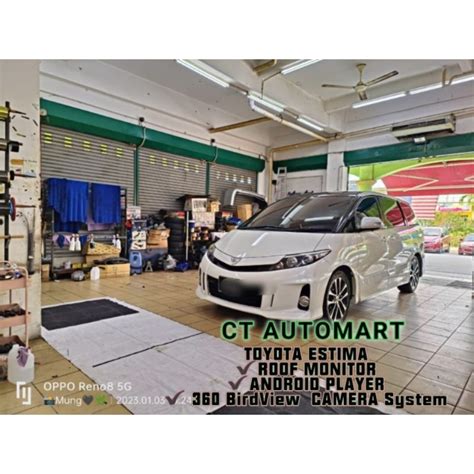 TOYOTA ESTIMA ACR30 ACR50 3D 360 BIRD VIEW CAMERA ANDROID PLAYER