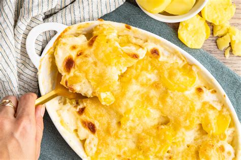 Kartoffelgratin Mit Gekochten Kartoffeln Rezept