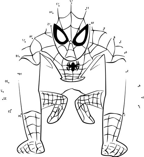 Spiderman Dot To Dot Printable Printable Word Searches