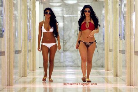 Kourtney Kardashian Kim Kardashian Sexy Bikini Photoshoot Latina Naked Style