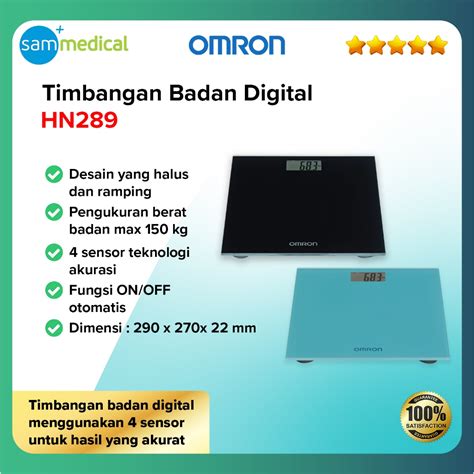 Jual OMRON Timbangan Badan Digital HN 289 Body Scale Pengukuran