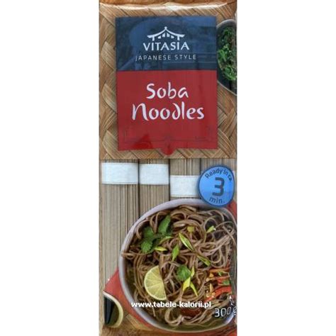 Ile Kcal Ma Makaron Soba Noodles Vitasia Tabele Kalorii