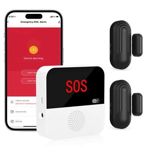 Snapklik Wifi Smart Caregiver Pager Wireless Door Alarms For