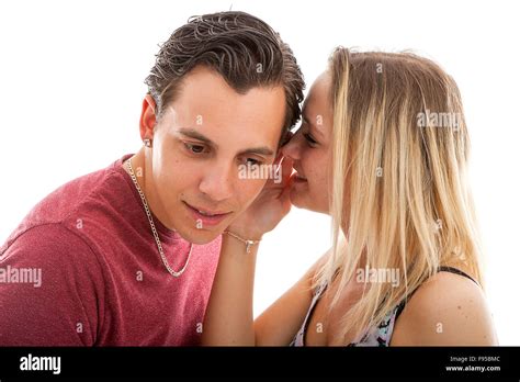 Whispering In The Ear Hi Res Stock Photography And Images Alamy