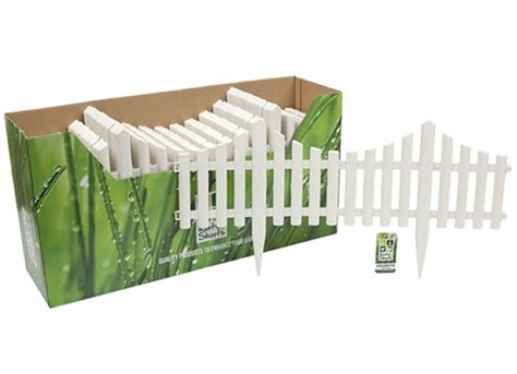 White Plastic Picket Fencing 24"#c - Bargain WholeSalers