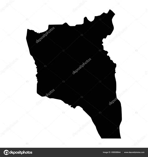 South Kivu Province Map Administrative Division Democratic Republic Congo Vector Stock Vector By