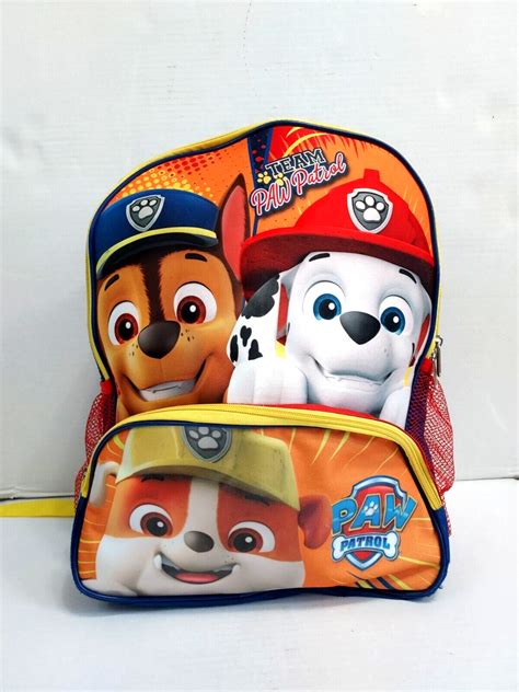 Nickelodeon Team Paw Patrol Backpack 16 Gem