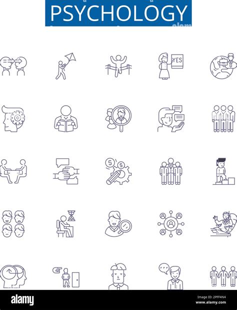 Psychology Line Icons Signs Set Design Collection Of Psychology Mind