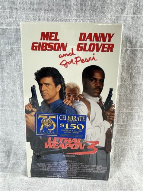 LETHAL WEAPON 3 VHS Sealed Mel Gibson Danny Glover Joe Pesci Excellent