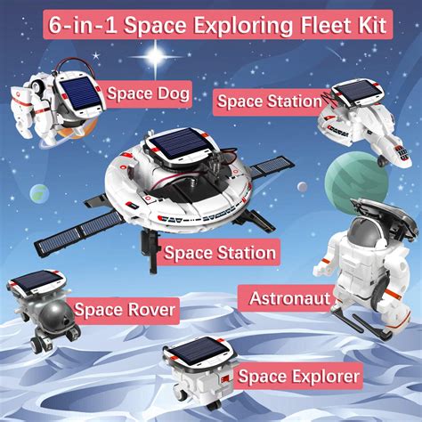 Sillbird 6 In 1 Stem Solar Robot Toys Kit For Kids Educational Space