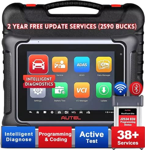 Autel Maxisys Elite Ii Valise Diagnostic Auto Obd Scanner Ecu Cl